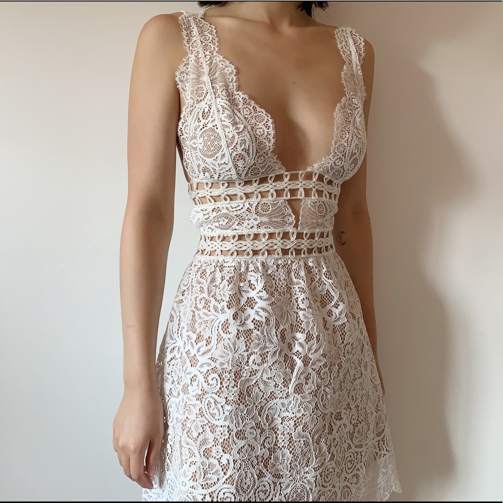 for love and lemons mon cheri mini dress